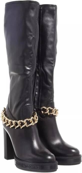 Love Moschino Boots & laarzen Stivaled.Carro100 Vit+Stretchpu in zwart