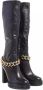 Love Moschino Boots & laarzen Stivaled.Carro100 Vit+Stretchpu in zwart - Thumbnail 1