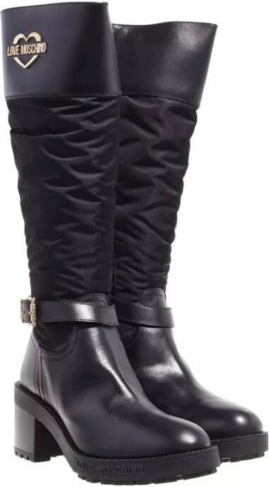 Love Moschino Boots & laarzen Stivaled.Quad70 Vitello+Nylon in zwart