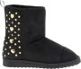 Love Moschino Zwarte suède leren dameslaars met studs Zwart Dames - Thumbnail 1