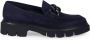 Luca Grossi Blauwe Platte Loafers Moderne Mocassins Blue Dames - Thumbnail 1