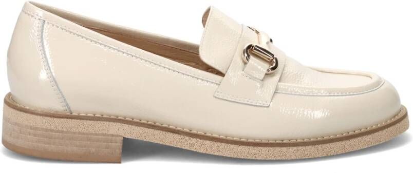 Luca Grossi Crème Mocassin Schoenen Beige Dames