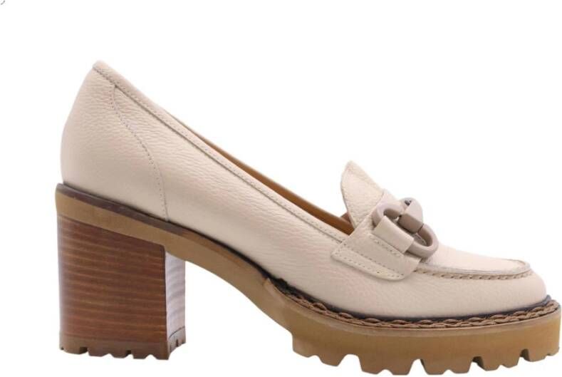 Luca Grossi Elegant Lancelot Moccasin Pumps Beige Dames