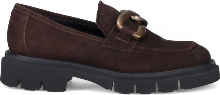 Luca Grossi Moderne Klassieke Dames Mocassin Brown Dames