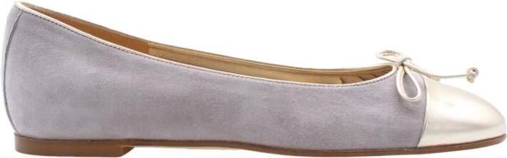 Luca Grossi Stijlvolle Ballerina Flats Gray Dames