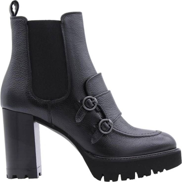 Luca Grossi Stijlvolle Enkellaars Betonica Black Dames