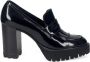 Luca Grossi Zwarte franje loaferschoenen Black Dames - Thumbnail 1