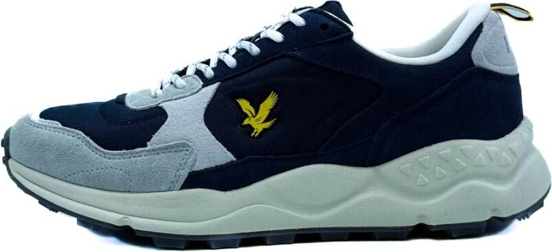 Lyle & Scott Blauwe Sneakers Girvan Model Blue Heren