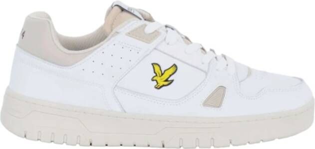 Lyle & Scott Sneakers met toon-op-toon en geborduurd logo White Heren