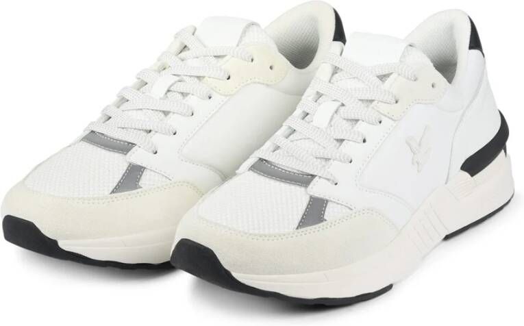 Lyle & Scott Tijdloze witte herensneakers White Heren