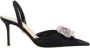 Mach & Mach Elegante Tule Stiletto Pumps met Strass Black Dames - Thumbnail 1