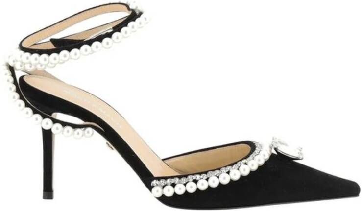 Mach & Mach Elegante Slingback Pumps in Zwart Suède Black Dames