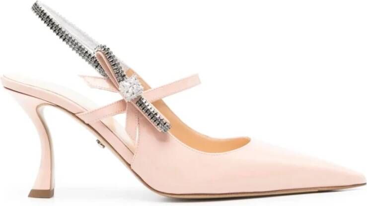 Mach & Mach Kristal Lakleren Slingback Schoenen Pink Dames