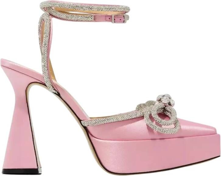 Mach & Mach Kristal Strik Platform Hakken Pink Dames