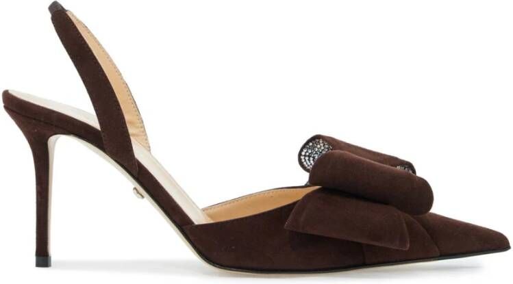 Mach & Mach Kristal Strik Slingback Pumps Brown Dames