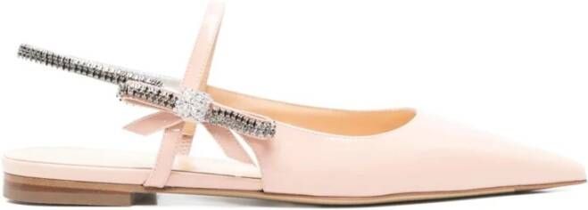 Mach & Mach Kristallen Kubus Slingback Flats Pink Dames