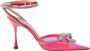 Mach & Mach Neon Pink PVC Double Bow Stilettos Pink Dames - Thumbnail 1