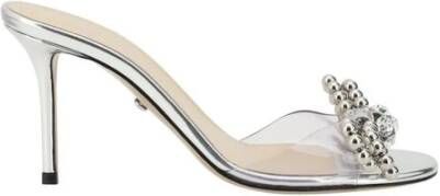 Mach & Mach Parel Strik Stiletto Sandalen Gray Dames