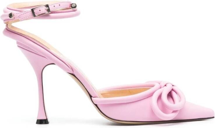 Mach & Mach Roze Hak Slingback met Dubbele Strik Pink Dames