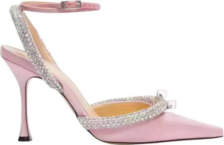 Mach & Mach Roze kristal stiletto's Pink Dames