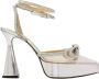 Mach & Mach Zilveren Platform Pumps met Kristalstrik Gray Dames - Thumbnail 1