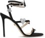 Mach & Mach Zwarte Kristal Sandalen Verhogen Stijl Black Dames - Thumbnail 1