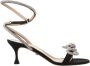 Mach & Mach Zwarte Kristal Strik Hoge Hak Sandalen Black Dames - Thumbnail 1