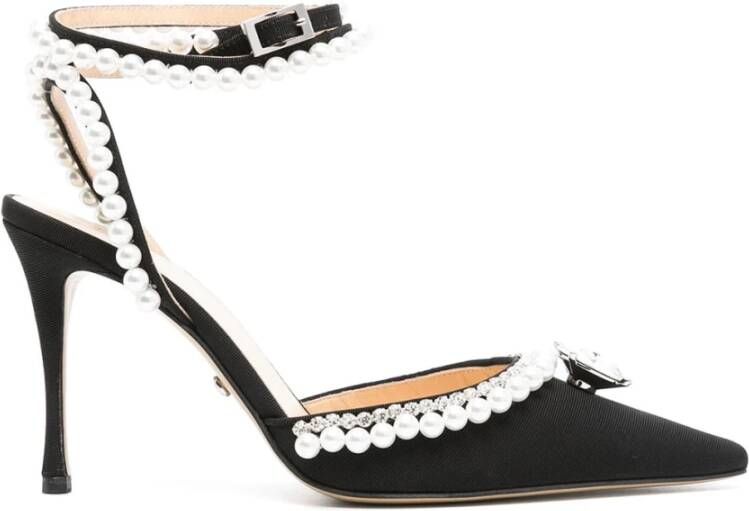 Mach & Mach Zwarte Leren Pumps Black Dames