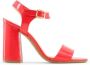 Made in Italia Damesandalen met enkelband van synthetisch lakleer Red Dames - Thumbnail 14