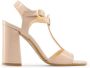 Made in Italia Bruine Strappy Sandalen Beige Dames - Thumbnail 1