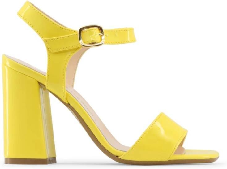 Made in Italia Enkelband Synthetisch Leren Sandalen Yellow Dames