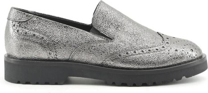 Made in Italia Italiaanse Openwork Schoenen Herfst Winter Collectie Gray Dames