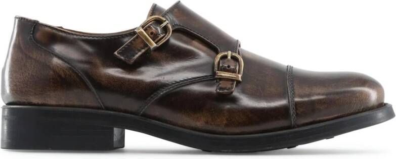 Made in Italia Leren Monk Strap Schoenen Vrouwen Herfst Winter Brown Dames