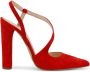 Made in Italia Puntige Neus Enkelband Sandalen Red Dames - Thumbnail 1