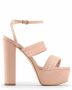 Made in Italia Luxe Velvet Wraparound Strap Sandalen Pink Dames - Thumbnail 25