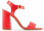 Made in Italia Damesandalen met enkelband van synthetisch lakleer Red Dames - Thumbnail 21