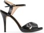 Made in Italia Verstelbare Enkelband Sandalen met Hak Black Dames - Thumbnail 1