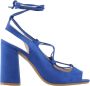 Made in Italia Zwarte sandalen met hoge hak en verstelbare enkelband Blue Dames - Thumbnail 23