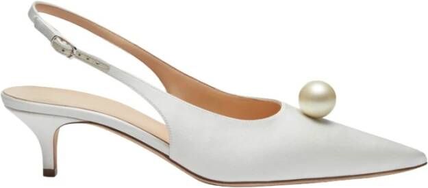 Magda Butrym Kitten Heels in Cream Pearl Gray Dames