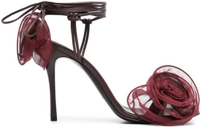 Magda Butrym Oxblood Rode Stiletto Hak Schoenen Red Dames