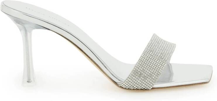 Magda Butrym Rhinestone Mules Gray Dames