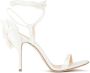 Magda Butrym Witte Pumps met Stoffen Bloemversiering White Dames - Thumbnail 1