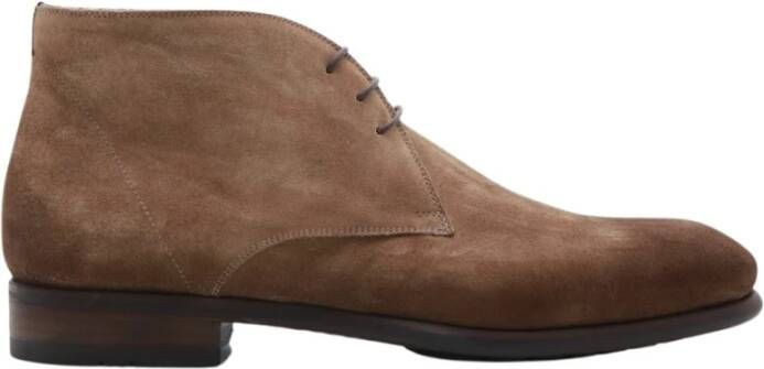 Magnanni Beige Suède Chelsea Boot Brown Heren