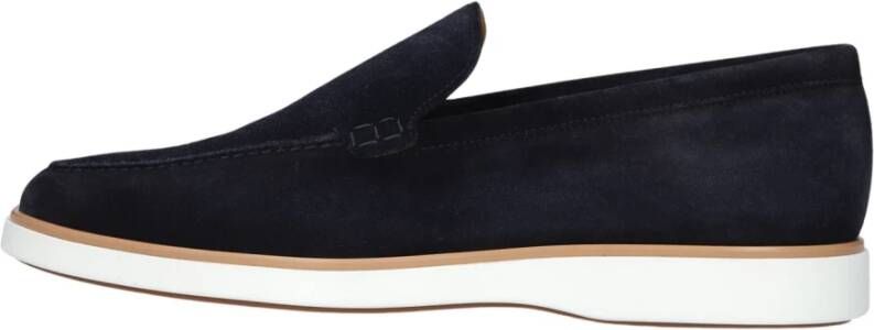 Magnanni Blauwe Suède Loafer 25117 Blue Heren