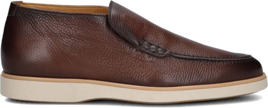 Magnanni Bruin Leren Instappers Brown Heren