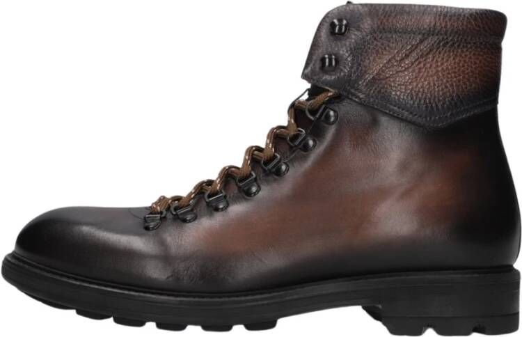 Magnanni Bruine Leren Veterschoenen Brown Heren