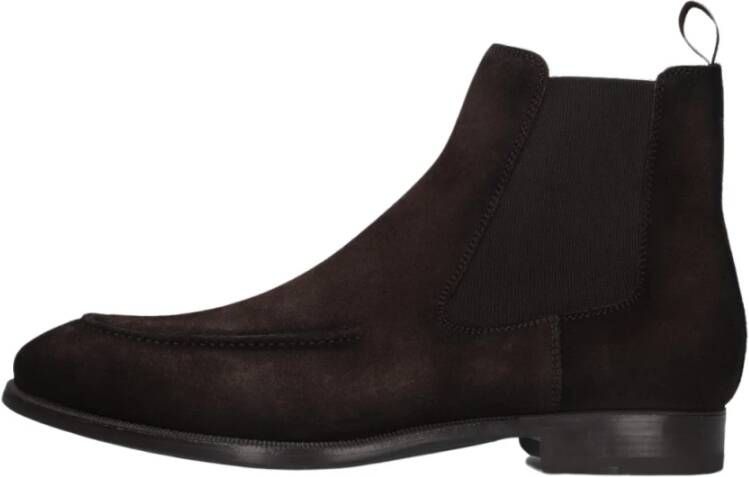 Magnanni Bruine Suede Chelsea Boots Black Heren