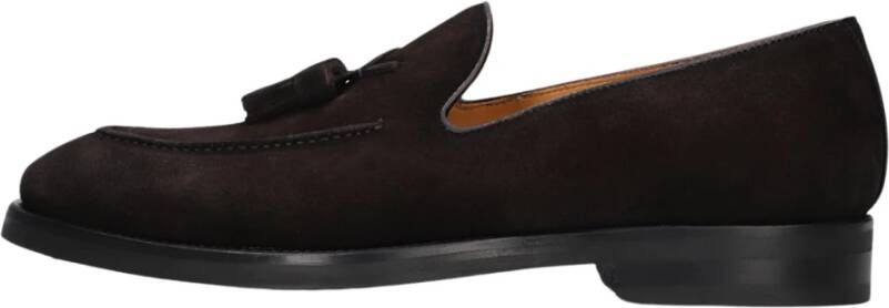 Magnanni Bruine Suède Loafers met Kwastjes Brown Heren