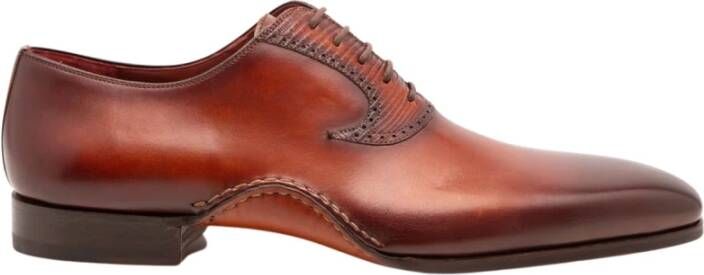 Magnanni Cognac Leren Oxford Schoenen Brown Heren