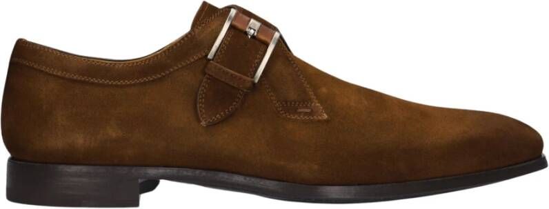 Magnanni Heren Formele Schoenen in Cognac Suède Brown Heren